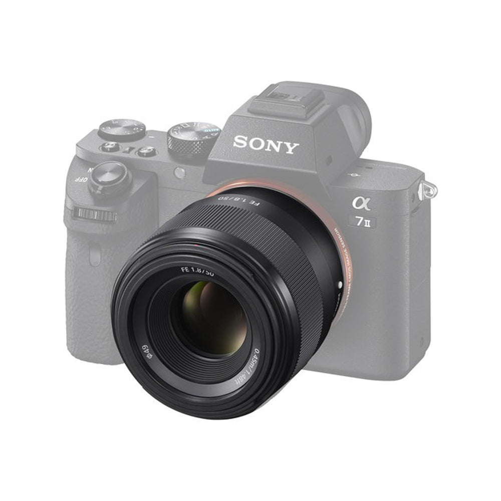 Sony FE 50mm f/1.8 Standard Prime Lens with Full-Frame Sony FE 50mm f/1.8 Standard Prime Lens with Full-Frame