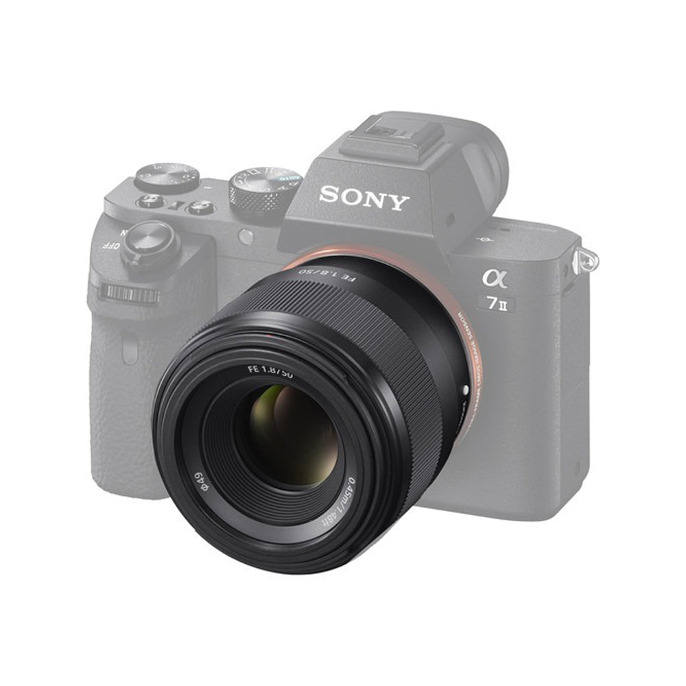 Sony FE 50mm f/1.8 Standard Prime Lens with Full-Frame Sensor Format for E-Mount Mirrorless Digital Camera | SEL50F18F