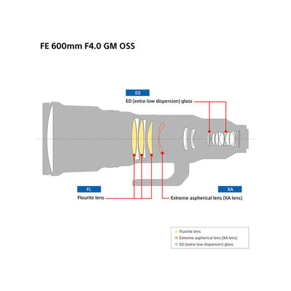 Sony FE 600mm F4 GM OSS Super Telephoto Lens with Three Fluorite, Two ED, One XA Elements, Power Focus, Preset Focus, Focus Limiter and Weather Sealed Design for E-Mount Full-Frame Mirrorless Cameras | SEL600F40GM