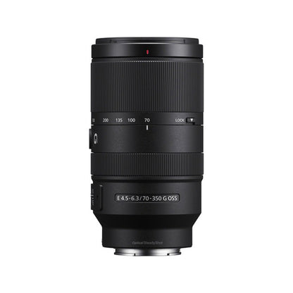 Sony E 70-350mm f/4.5-6.3 OSS G 5x Super-Tele Zoom Lens with APS-C Format for E-Mount Mirrorless Camera | SEL70350G