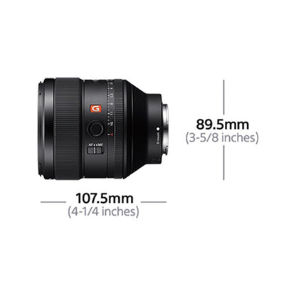 Sony FE 85mm F1.4 GM Portrait Prime Lens with Nano AR Coating, AF/MF Switch, One XA Element and Three ED Elements for E-Mount Full-Frame Mirrorless Cameras | SEL85F14GM