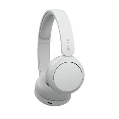 SONY WH-CH520 On-Ear Wireless Headphones with Bluetooth 5.2, Microphone, Type-C, EQ Settings, Headphones Connect App, DSEE Audio Restoration, 30mm Driver and 50 Hours Playback for Phone, Laptop, Computer - Black, Cream, Blue, White
