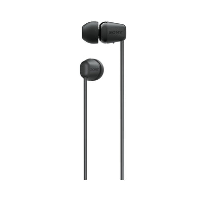 SONY WI-C100 In-Ear Wireless Headphones with Bluetooth 5.0, Microphone, Type-C Charging, EQ Settings, Headphones Connect App, DSEE Audio Restoration, Splash & Sweat-Proof, 9mm Driver and 25 Hours Playback - Black, Cream, Blue, White