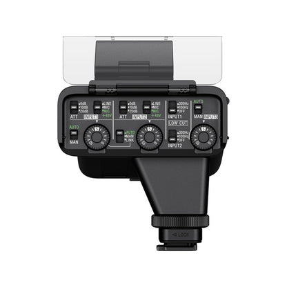 Sony XLR-K3M Dual Channel Digital XLR Audio Adapter with ECM-XM1 Supercardioid Shotgun Microphone Kit for Sony DSLR and Mirrorless Camera with Wireless and Wired Cable Multi Interface Shoe Connection