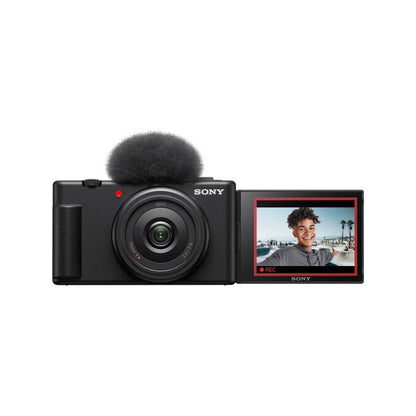 Sony ZV-1F Vlogging Digital Camera with Ultra-Wide Angle 20mm f/2 Prime Lens, 20.1MP CMOS Sensor, UHD 4K30p Video Recording 425 Contrast-Detection AF, Built- in Directional 3-Capsule Mic, Touch Screen Display