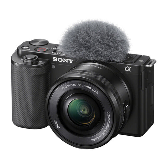 Sony ZV-E10 Mirrorless Digital Camera Body and Kit with E-Mount 16-50mm Lens, APS-C Sensor, UHD 4K30p & Full HF 120p Video, 425-Point Fast Hybrid AF, BOINZ XR, Touch Screen Display- Black & White