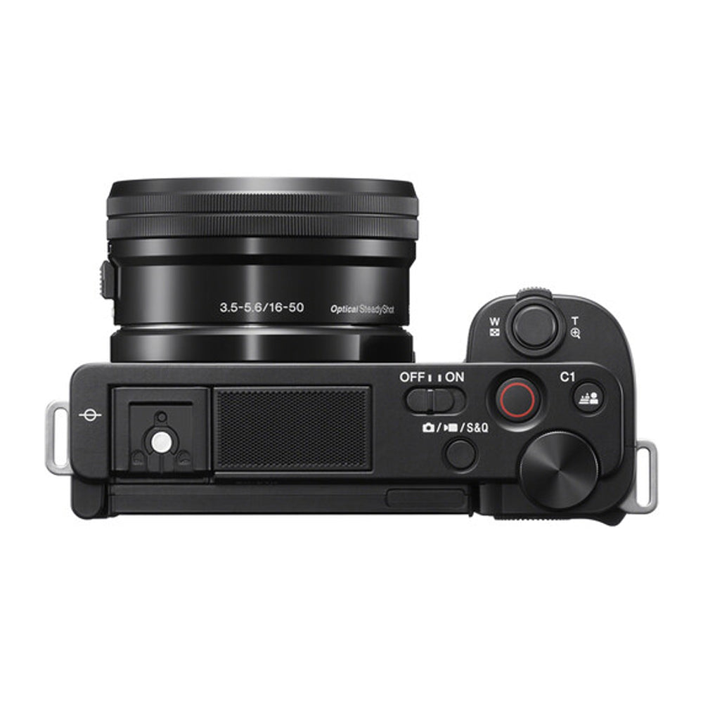 Sony ZV-E10 Mirrorless Digital Camera Body and Kit with E-Mount 16-50mm Lens, APS-C Sensor, UHD 4K30p & Full HF 120p Video, 425-Point Fast Hybrid AF, BOINZ XR, Touch Screen Display- Black & White