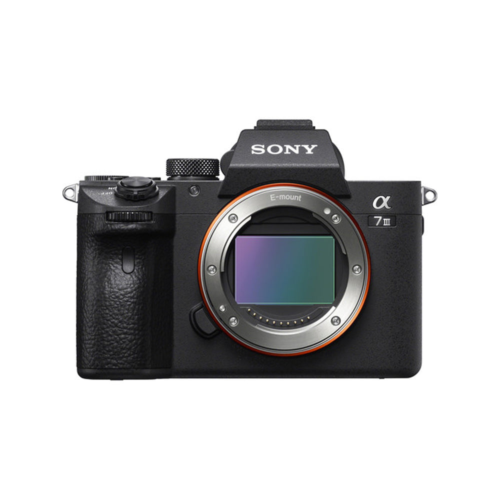 Sony Alpha A7 III Mirrorless Digital Camera Body E-Mount with 24.2MP Full Frame CMOS Sensor, 4D Focus, UHD 4K30p Video, WIFI, 2 SD Slots, Touch Screen Display, 5-Axis Sensor-Shift Image Stabilizer | ILCE-7M3
