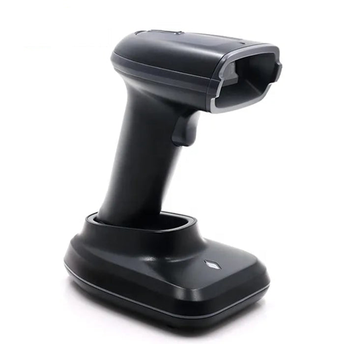 LogicOwl OJ-WHS23 2.4G Wireless Handheld 1D 2D Barcode and QR Code Scanner with 2000mAh Battery Capacity, USB-C to USB-A Connector and Charging Dock for PC and POS Systems