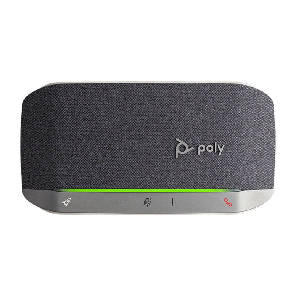 Poly Sync 20 Personal USB Wired / Bluetooth Smart Wireless Speakerphone with 20 Hr Battery, IP64 Waterproof, and Dust Resistance, Built-In Noise Cancellation & Echo Reduction for PC, Mobile Audio, and Video Calls
