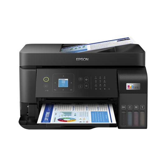 Epson EcoTank L5590 A4 All-in-One Refillable Ink Tank Borderless Colored Inkjet Printer with Print, Scan, Copy, and Fax Function with USB 2.0, Wi-Fi / Wi-Fi Direct, and Ethernet Connection for Home and Commercial Use