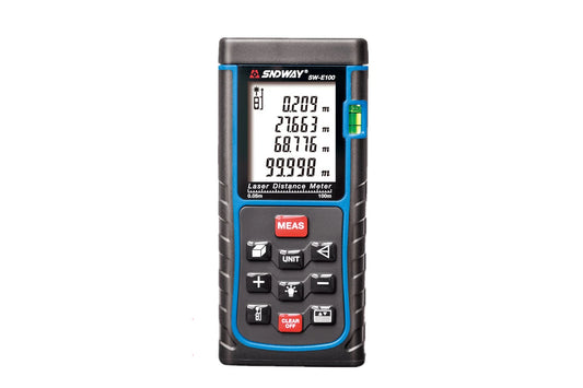 SNDWAY SW-E100 Laser Distance Meter 100M Rangefinder Measure Device Ruler Tool