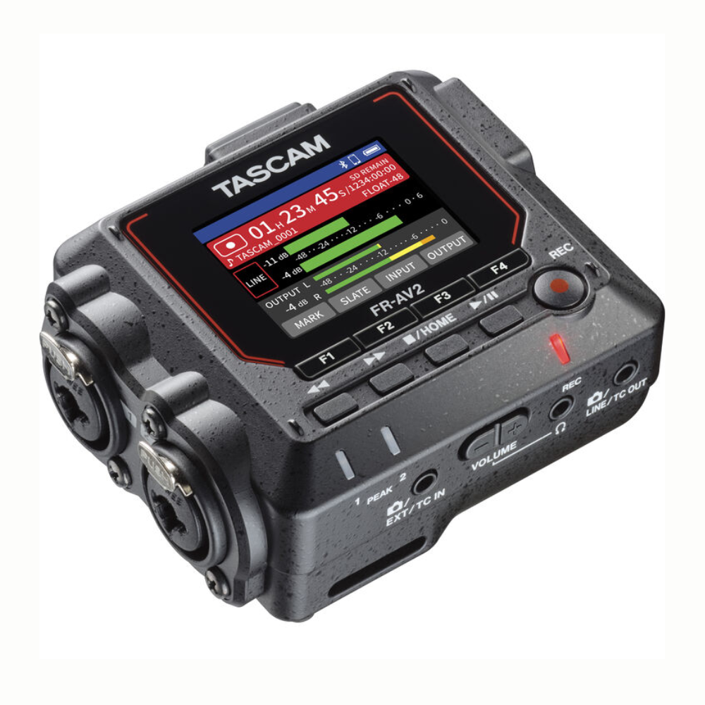 TASCAM FR-AV2 Compact 32-Bit Float Field Recorder & Timecode Generator