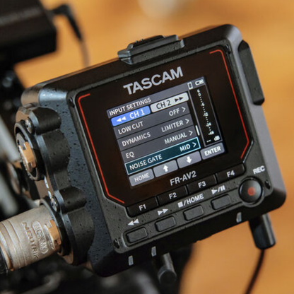 TASCAM FR-AV2 Compact 32-Bit Float Field Recorder & Timecode Generator
