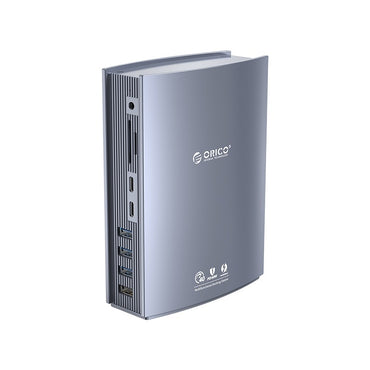 [CLEARANCE] ORICO TB3-S3 Thunderbolt 3 15-in-1 Multifunctional Docking Station with 40Gbps Fast Transfer Rate, 4K 60Hz UHD, Intel Certified, PD 60W, 10Gbps USB 3.1 Type C, USB-A 3.1 Gen 2, 3.5mm AUX, USB-A 2.0, 1000Mbps Ethernet, SD & TF Card Slot