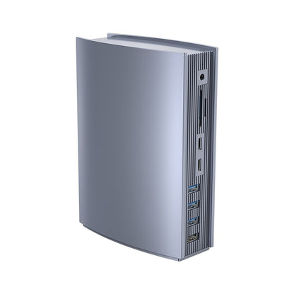 [CLEARANCE] ORICO TB3-S3 Thunderbolt 3 15-in-1 Multifunctional Docking Station with 40Gbps Fast Transfer Rate, 4K 60Hz UHD, Intel Certified, PD 60W, 10Gbps USB 3.1 Type C, USB-A 3.1 Gen 2, 3.5mm AUX, USB-A 2.0, 1000Mbps Ethernet, SD & TF Card Slot