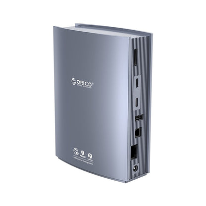 [CLEARANCE] ORICO TB3-S3 Thunderbolt 3 15-in-1 Multifunctional Docking Station with 40Gbps Fast Transfer Rate, 4K 60Hz UHD, Intel Certified, PD 60W, 10Gbps USB 3.1 Type C, USB-A 3.1 Gen 2, 3.5mm AUX, USB-A 2.0, 1000Mbps Ethernet, SD & TF Card Slot