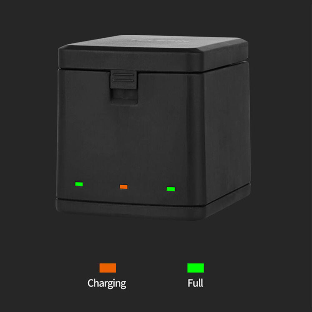 TELESIN 3.85V 1220mAh Rechargeable Battery and Triple Bay Charger for GoPro HERO 8/7/6/5 Black