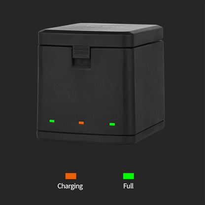 TELESIN 3.85V 1220mAh Rechargeable Battery and Triple Bay Charger for GoPro HERO 8/7/6/5 Black
