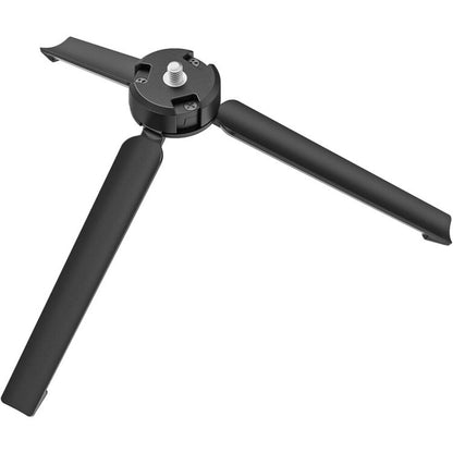 TELESIN Foldable Aluminum Mini Table Top Tripod Stand Base with 1/4"-20 Threaded Mounting Screw