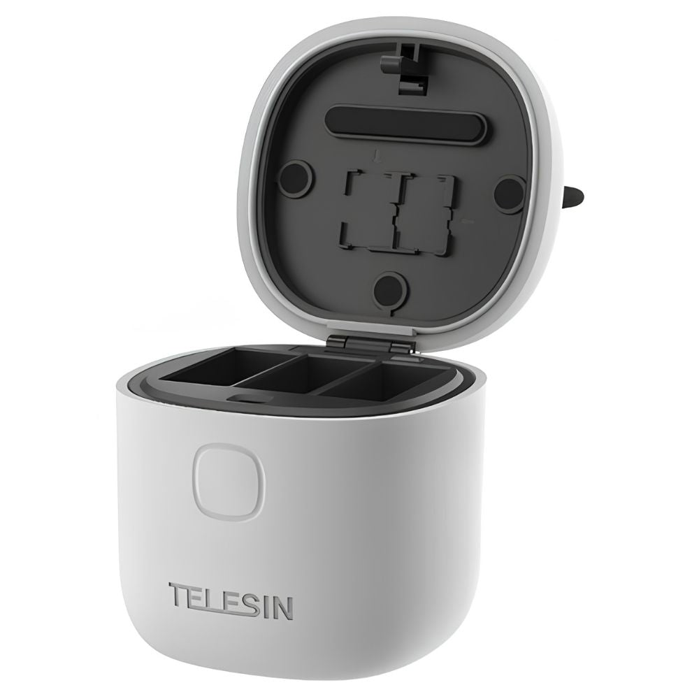 TELESIN All-in Fast Charging Battery Charger Case & TF microSD Reader for GoPro HERO12/11/10/9 Black
