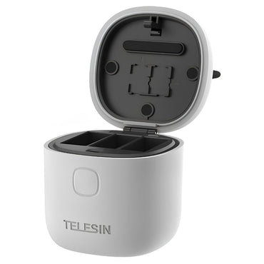 TELESIN All-in USB Battery Charger Case & TF microSD Reader Box for GoPro HERO12/11/10/9 Batteries