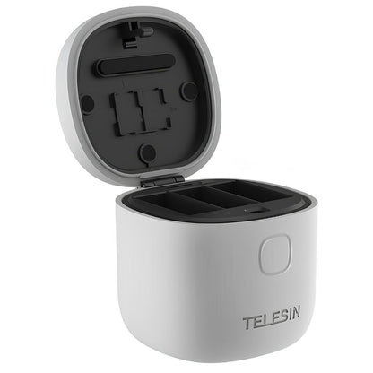TELESIN All-in Fast Charging Battery Charger Case & TF microSD Reader for GoPro HERO12/11/10/9 Black