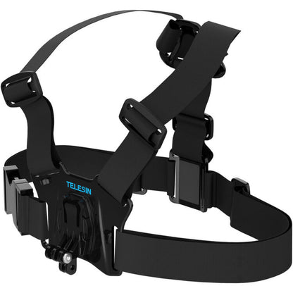 TELESIN Chest Belt Adjustable Adventure Harness Strap Mount for GoPro & Other Sports Action Cameras