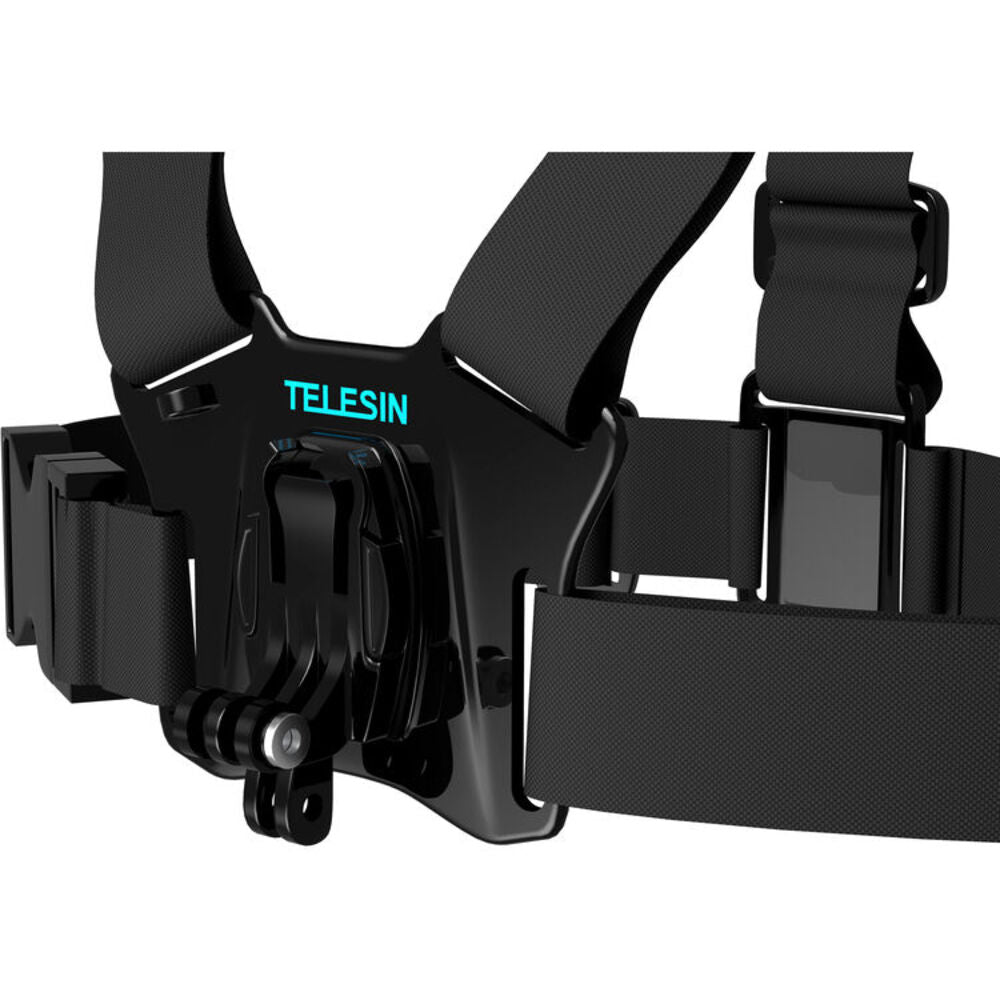 TELESIN Chest Belt Adjustable Adventure Harness Strap Mount for GoPro & Other Sports Action Cameras