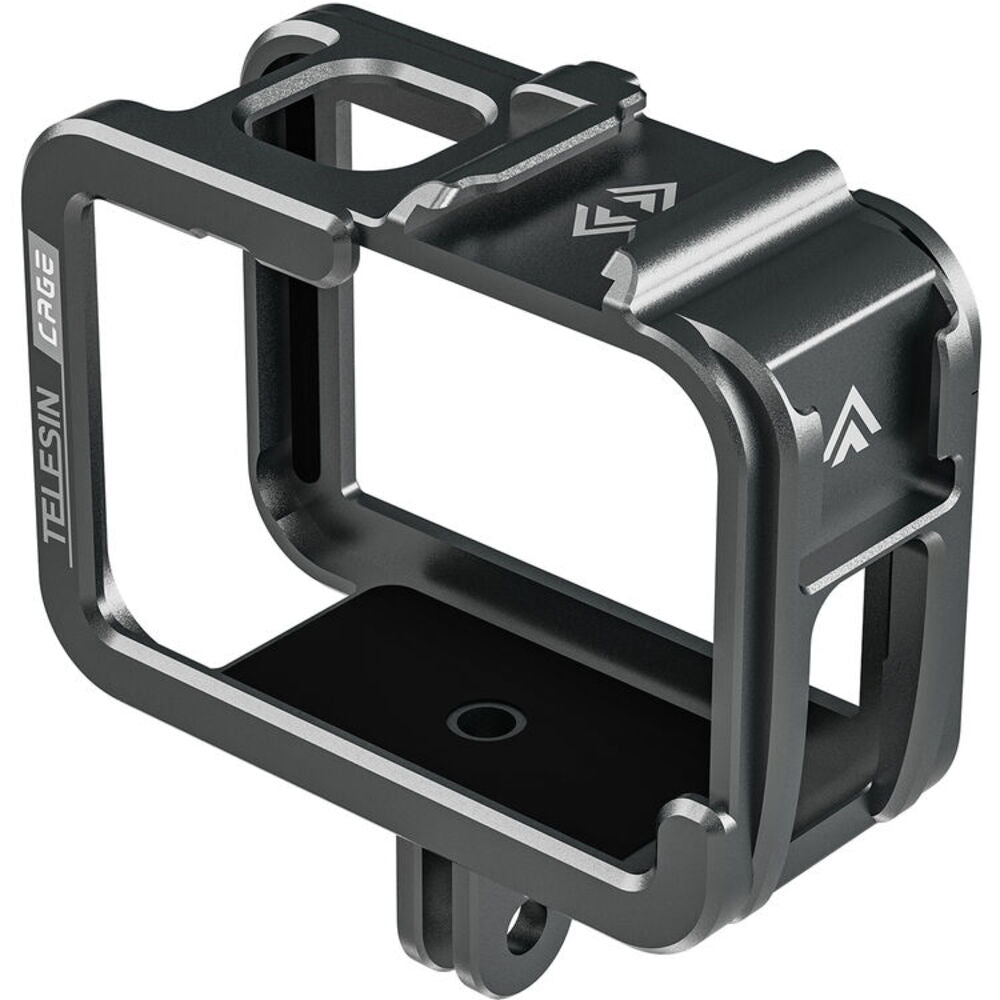 TELESIN Aluminum Cage with Convertible Vertical Frame for GoPro HERO 12 / 11 / 10 / 9 Action Cameras