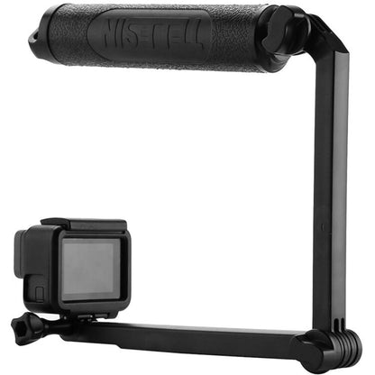 TELESIN 3 Way Waterproof Folding Handle Grip Monopod Arm with Mini Tripod Base Stand