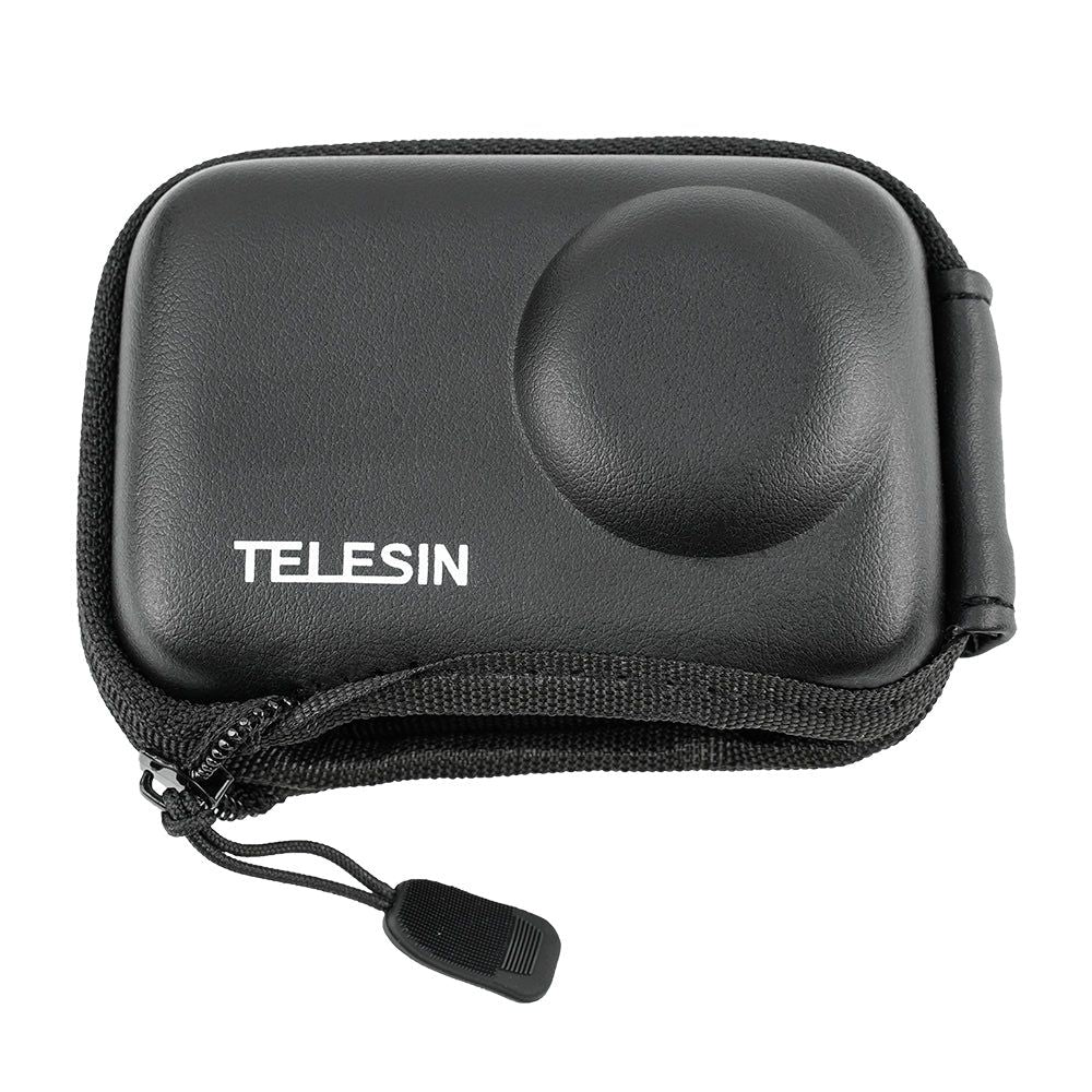TELESIN DJI OSMO Action 4 3 Action Camera Protective Mini EVA Carrying Case with Half-Open Design for Base Mount & Tripod Selfie Stick