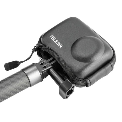 TELESIN DJI OSMO Action 4 3 Action Camera Protective Mini EVA Carrying Case with Half-Open Design for Base Mount & Tripod Selfie Stick