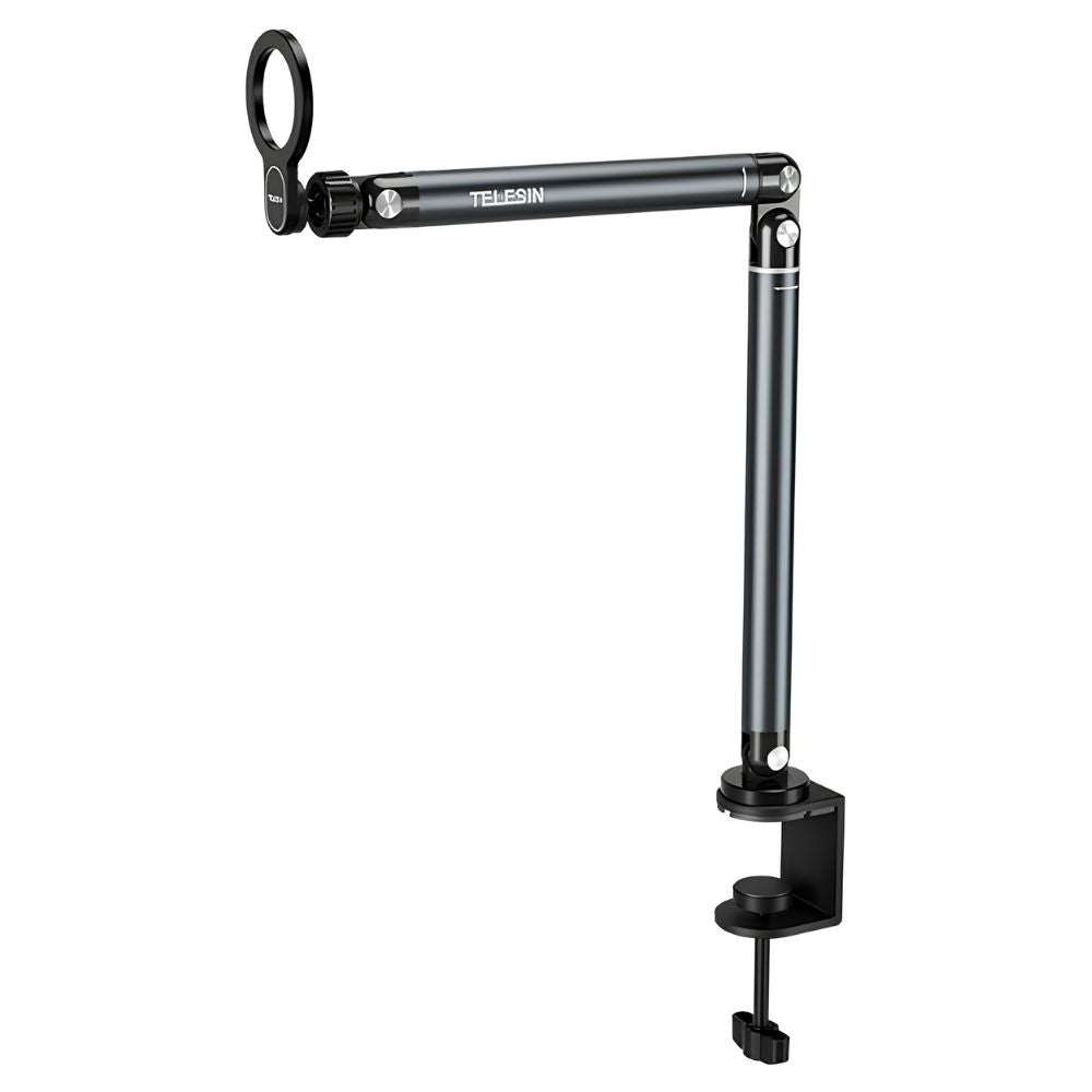 TELESIN MagSafe Mobile Video Livestreaming Floor / Desktop C-Clamp Stand with 360° Rotating Mount and Articulating Arm