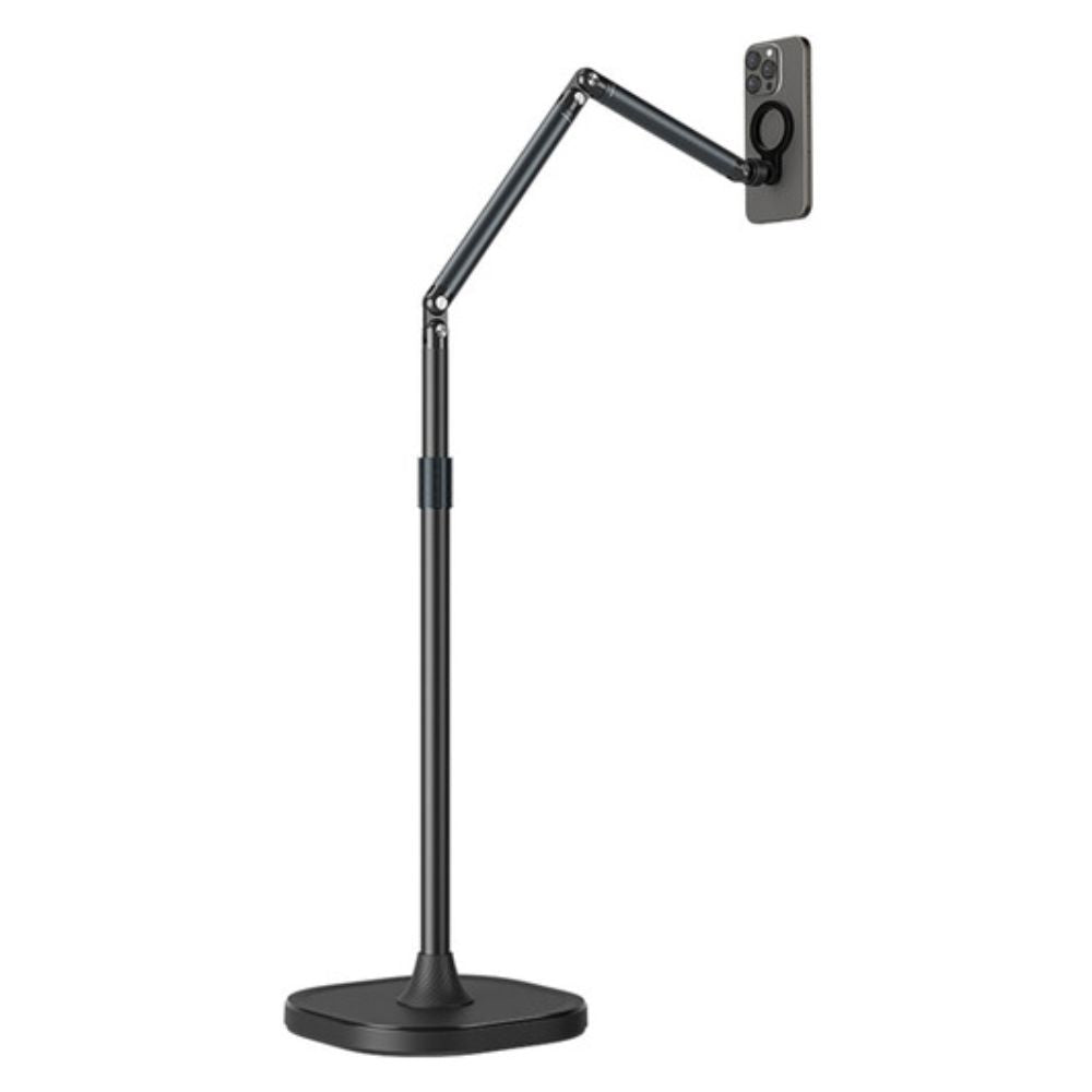 TELESIN MagSafe Mobile Video Livestreaming Floor / Desktop C-Clamp Stand with 360° Rotating Mount and Articulating Arm