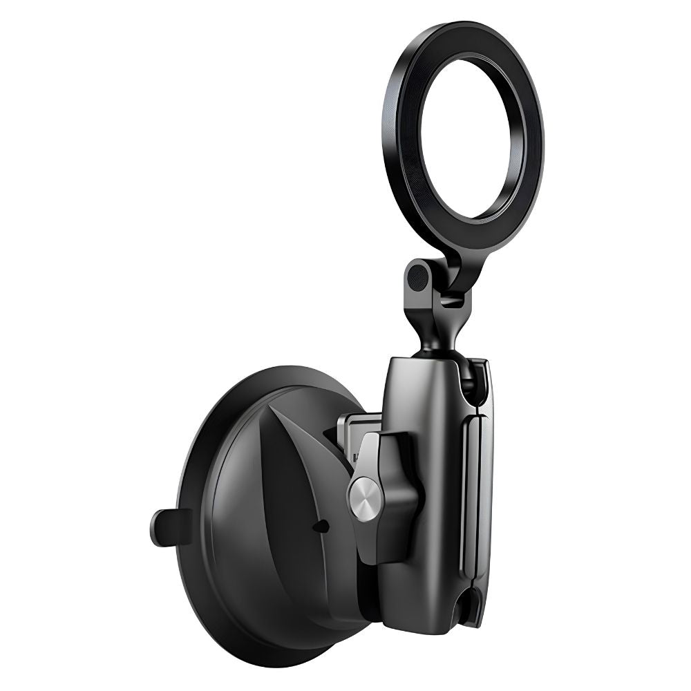 TELESIN MagSafe Car Suction Cup Mount for Smartphones with Full Adjustable Dual Ball Head and Metal Knobs
