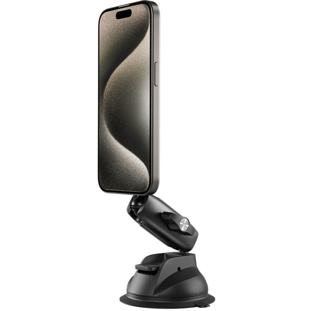 TELESIN MagSafe Car Suction Cup Mount for Smartphones with Full Adjustable Dual Ball Head and Metal Knobs