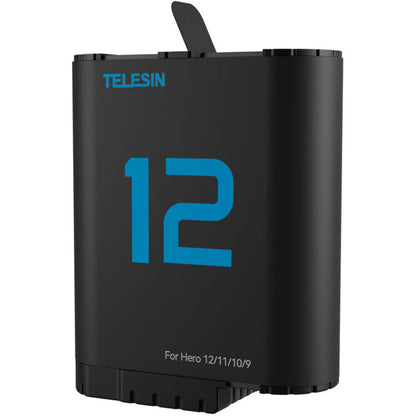 TELESIN Triple Bay Charging Case + 2pcs Battery Kit Set for GoPro HERO 12 / 11 / 10 / 9