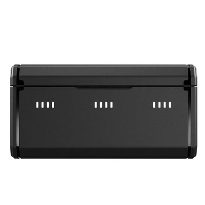 TELESIN 2pcs Battery & 3-Bay Charging Case Kit for GoPro HERO 12 / 11 / 10 / 9 with MicroSD Card Slots