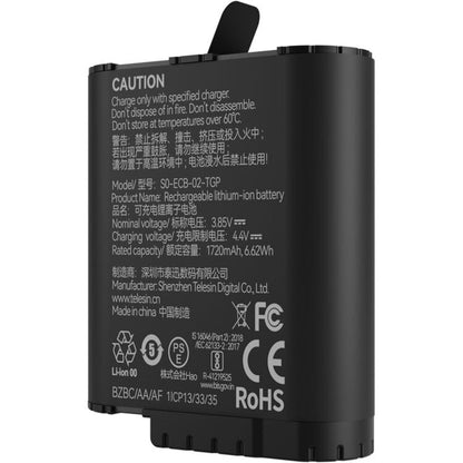 TELESIN 2pcs Battery & 3-Bay Charging Case Kit for GoPro HERO 12 / 11 / 10 / 9 with MicroSD Card Slots