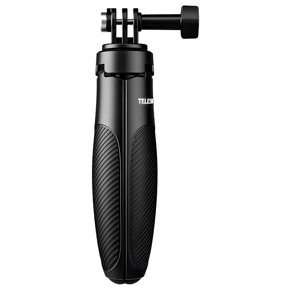 TELESIN Selfie Stick 2.0 Mini Tripod Handgrip with Twist Locks with QR Quick Release 3-Prong Mounting 4 Section Max 40cm Max Height