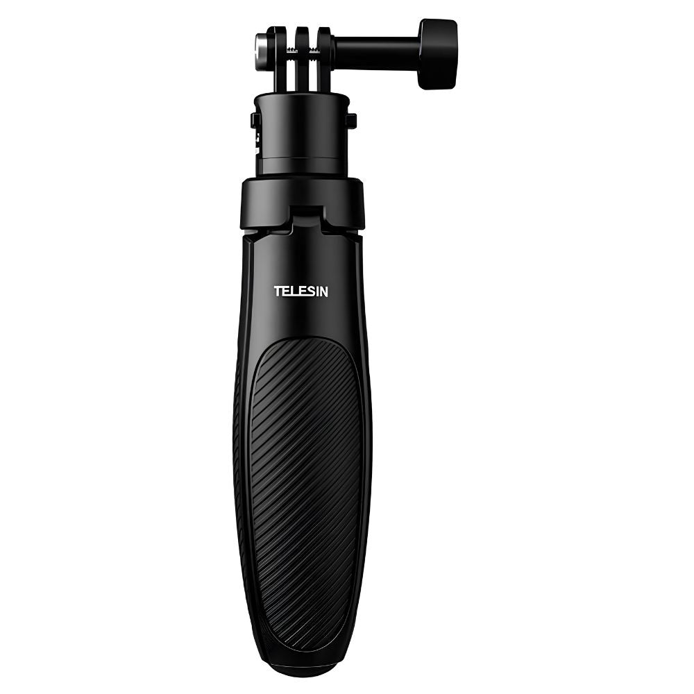 TELESIN Selfie Stick 2.0 Mini Tripod Handgrip with Twist Locks with QR Quick Release 3-Prong Mounting 4 Section Max 40cm Max Height