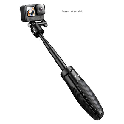 TELESIN Selfie Stick 2.0 Mini Tripod Handgrip with Twist Locks with QR Quick Release 3-Prong Mounting 4 Section Max 40cm Max Height