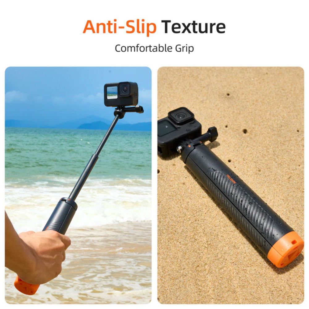 TELESIN Floating Extendable Selfie Stick Tripod Waterproof Handgrip for GoPro HERO, Insta360 and DJI Action Cameras