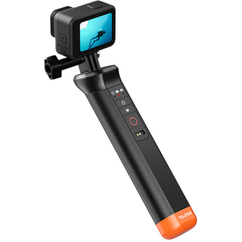 TELESIN Floating Handrip + Remote Control Bluetooth for GoPRO HERO 13 12 11 10 9 8 Action Camera