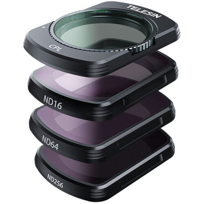 TELESIN DJI OSMO POCKET 3 CPL + ND16 ND64 ND256 Action Camera Lens Filter Kit Magnetic Attachment