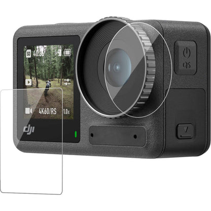 TELESIN 9H HD Tempered Glass Screen Protector for DJI OSMO Action 5 Camera