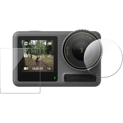 TELESIN 9H HD Tempered Glass Screen Protector for DJI OSMO Action 5 Camera
