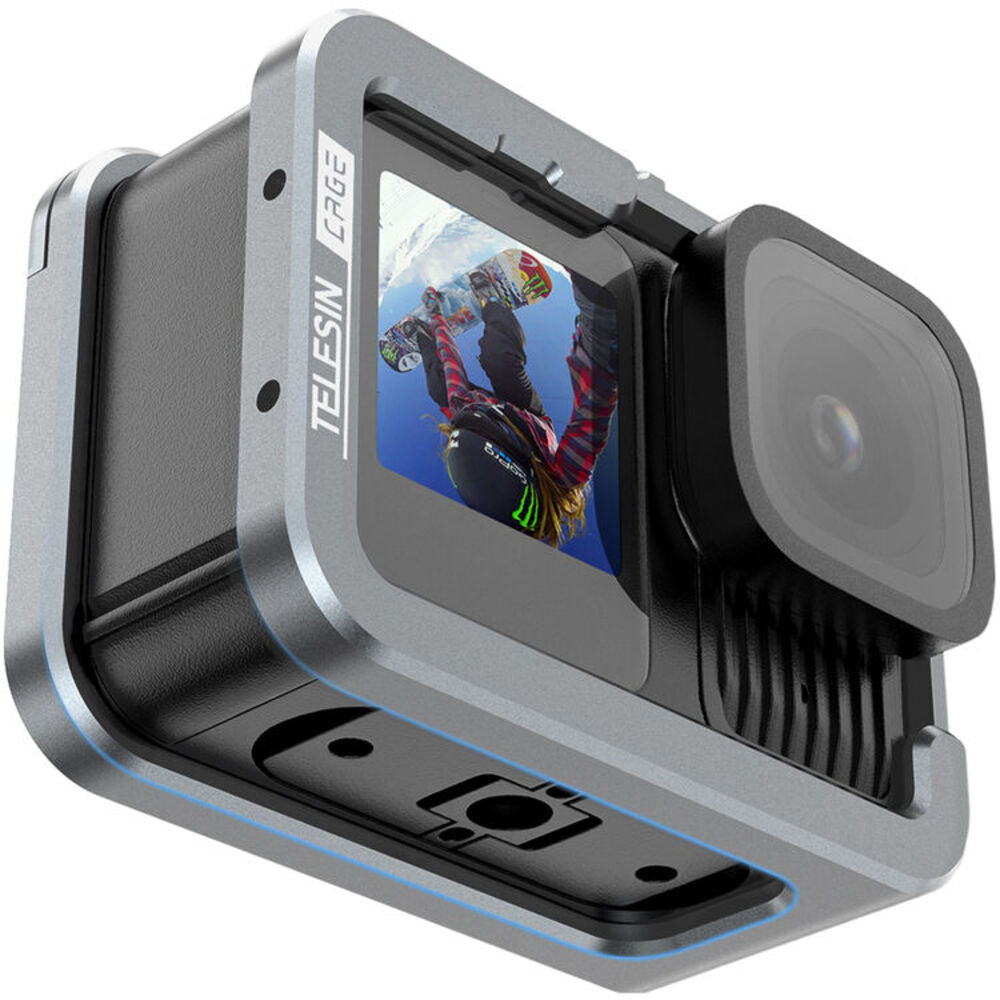 TELESIN GoPro HERO 13 Protective Metal House Frame Cage Vertical Shooting Support