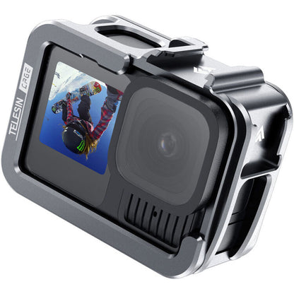 TELESIN GoPro HERO 13 Protective Metal House Frame Cage Vertical Shooting Support